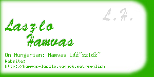 laszlo hamvas business card